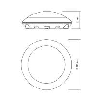LED світильник під лампу E27 IP54 VIDEX VL-BHR-E2726SB з датчиком руху, фото 4