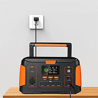 Портативна зарядна електростанція WX1437 500W, автономна зарядна станція з виходами USB, Type-C,DC, ліхтар