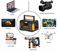 Компактна електростанція 500W Універсальна переносна зарядна станція для квартири дому + ліхтар