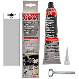 Силіконовий герметик формувач прокладок сірий Loctite Ultra Grey 5699 80мл