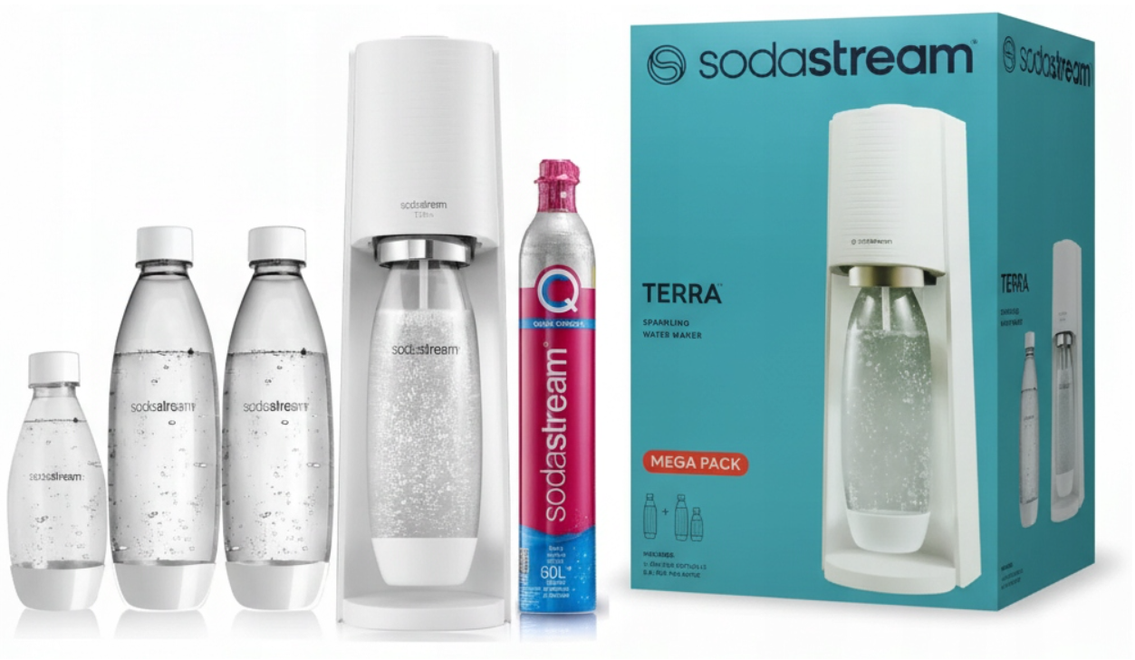 Апарат для газування води сифон сатуратор SodaStream Terra White