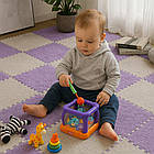 Килимок-пазл із плюшевим покриттям в дитячу плюшевий 30×30 для дому М’який ігровий килимок для дітей та дорослих, фото 2