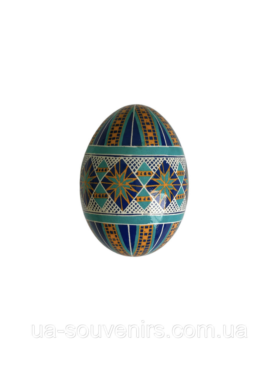 Писанка, куряче яйце видуте, воскова техніка, фото 1