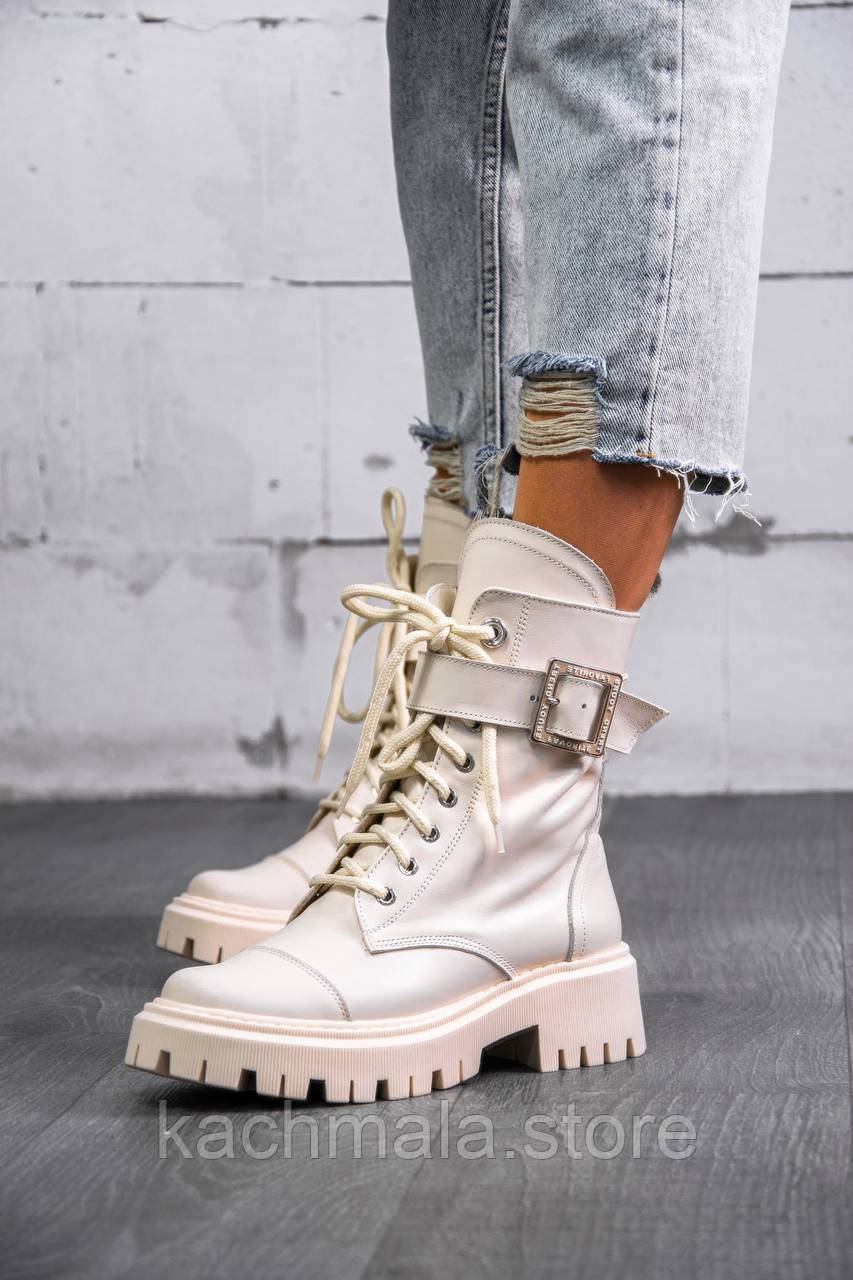 Жіночі черевики натуральна шкіра демі байка розмір 40, фото 1