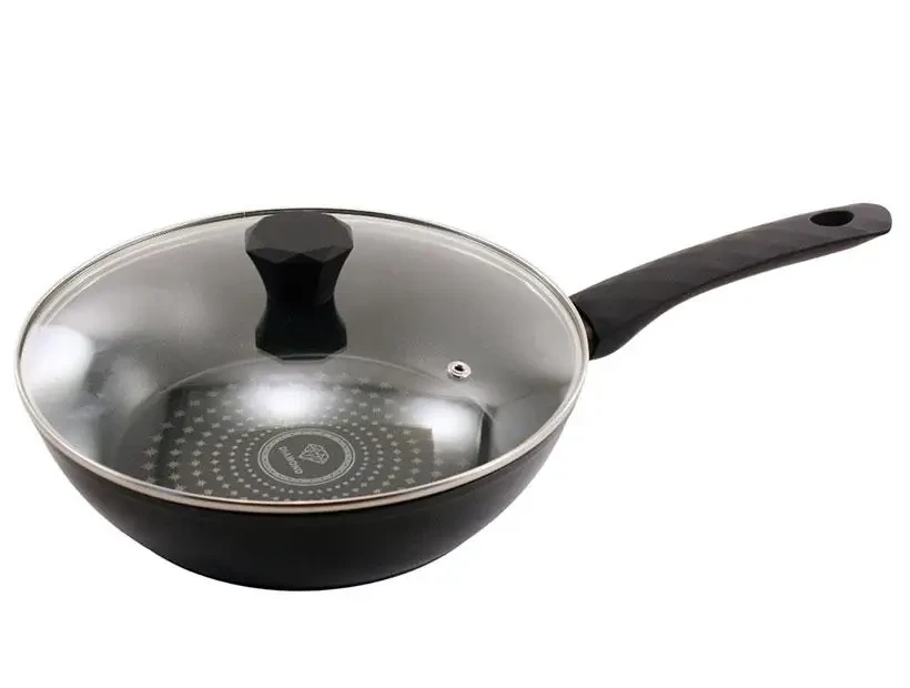 Сковорода глибока 24 см з кришкою Diamond Zauberg QD-DD324L