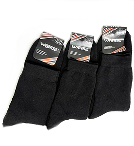 Шкарпетки чоловічі повна махра класичні чорні 25-27 р. (12 пар!) (Зимові) Варос