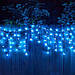 Новорічна вулична гірлянда Бахрома 3 х 0.8 м білий дріт синій від мережі Jb, фото 2