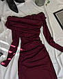 Сукня Модель: 1492-1094 Колір: чорний, бордовий, червоний, шоколад, фото 3