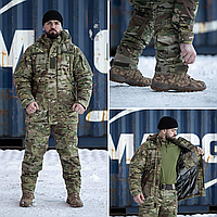 Тактичний зимовий костюм армійський на omni-heat польовий військовий костюм бойовий якісний мультикам