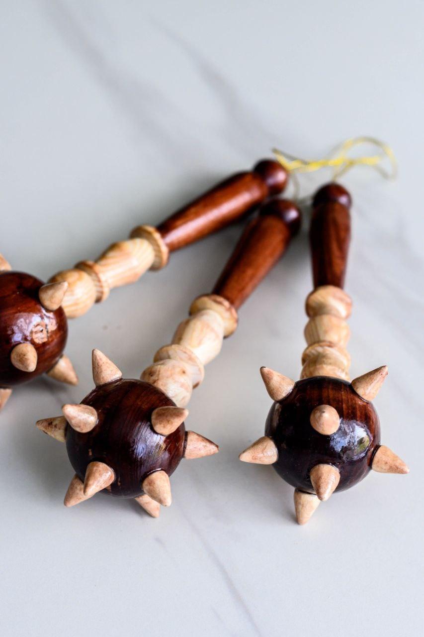 Сувенірна дерев'яна булава велика, фото 1