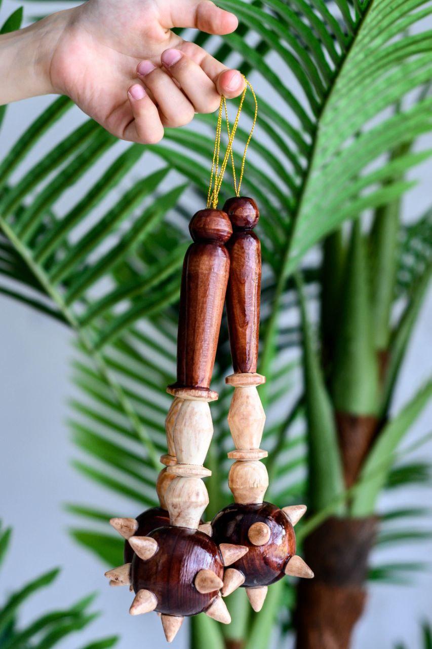 Сувенірна дерев'яна булава середня