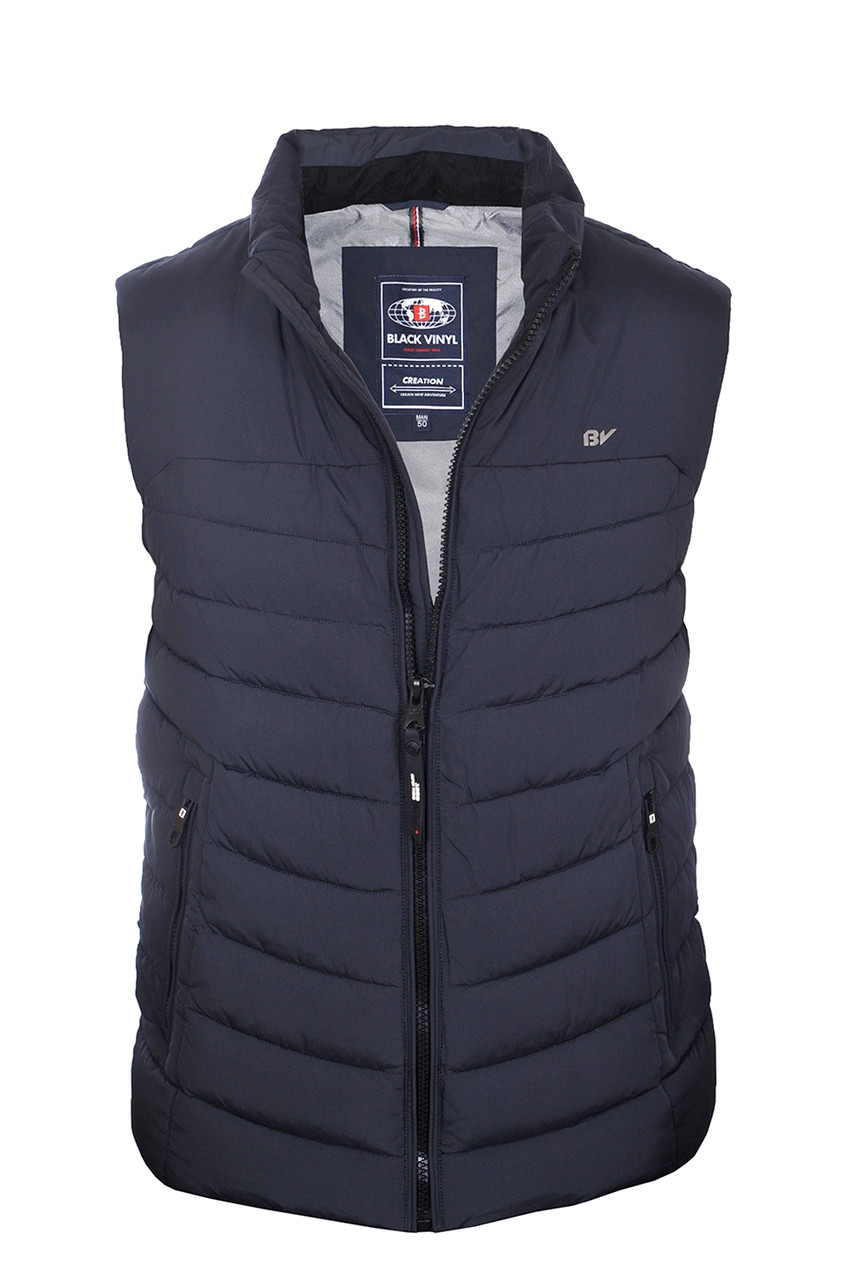Жилет чоловічий Black Vinyl темно-синій