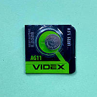 Батарейка 1.5V AG11 VIDEX (362, LR721, SR58) Alkaline