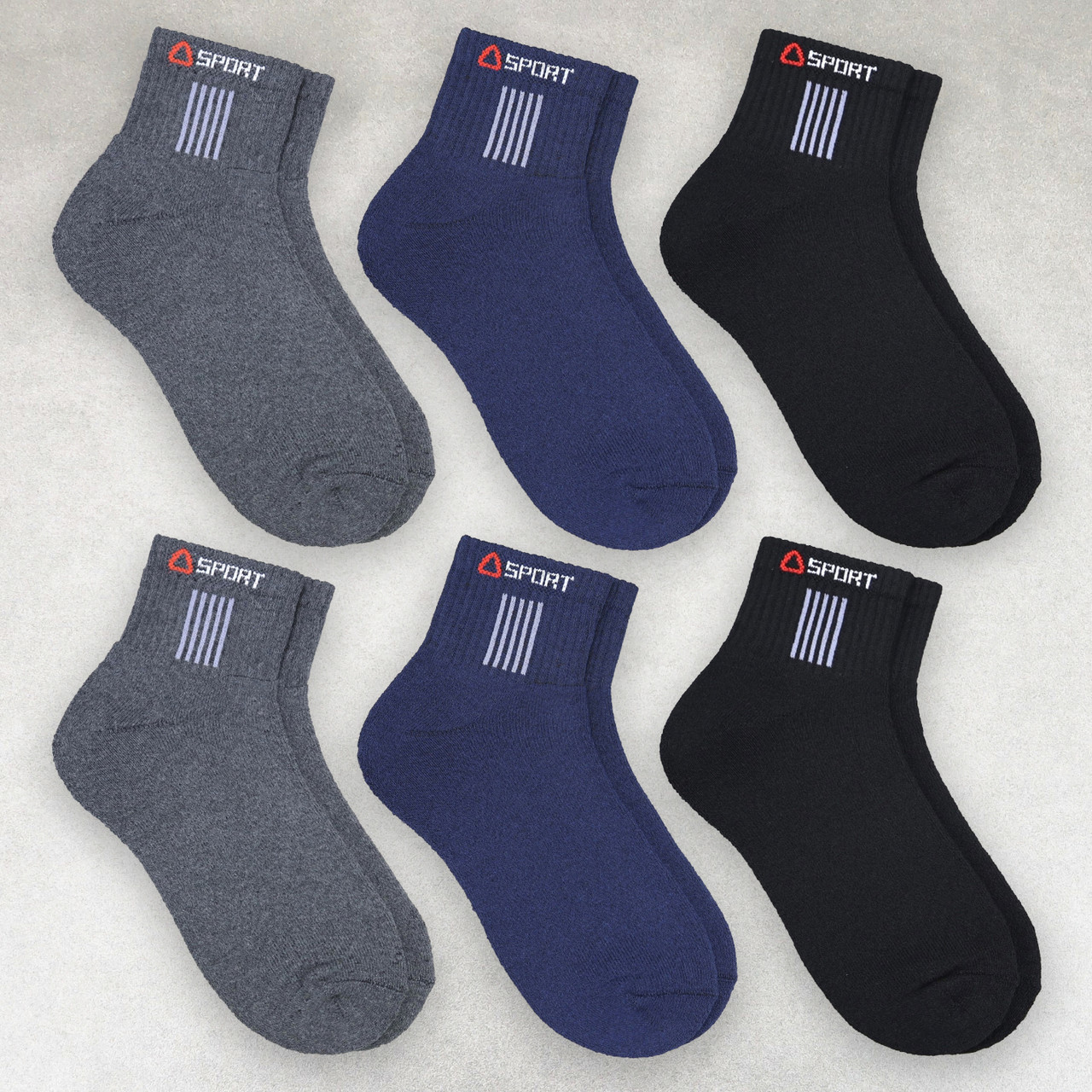 Шкарпетки чоловічі зимові 6 пар середньої висоти «SPORT» розмір 41-44 арт. 346.6, фото 1
