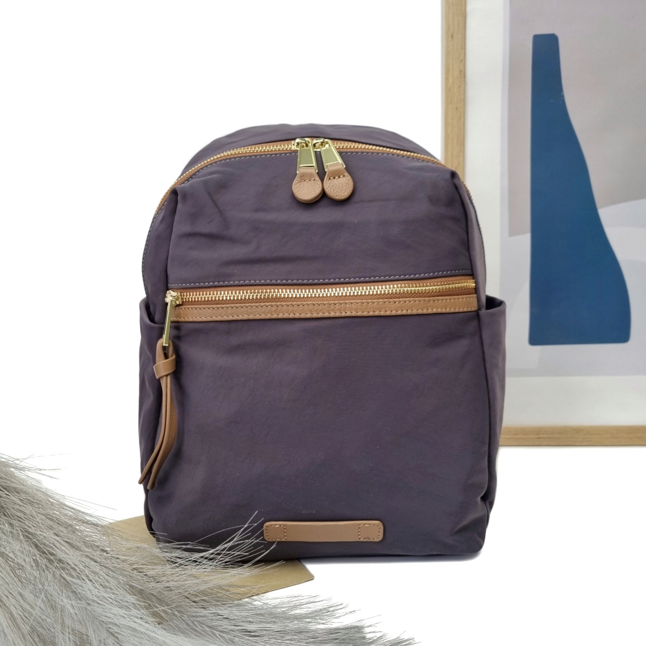 Якісний рюкзак поліестер сірий Арт.9176 grey VIVAVERBA Україна — (54)