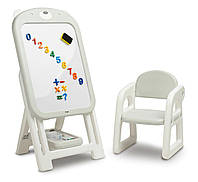 Мольберт дитячий зі стільцем Caretero Toyz TED магнітний, регульований, дитячий мольберт для малювання, мольберт настільний