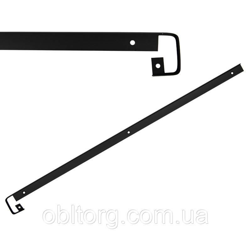 З'єднання стільниці пряме L = 600 H = 38 R-3 чорна, фото 1