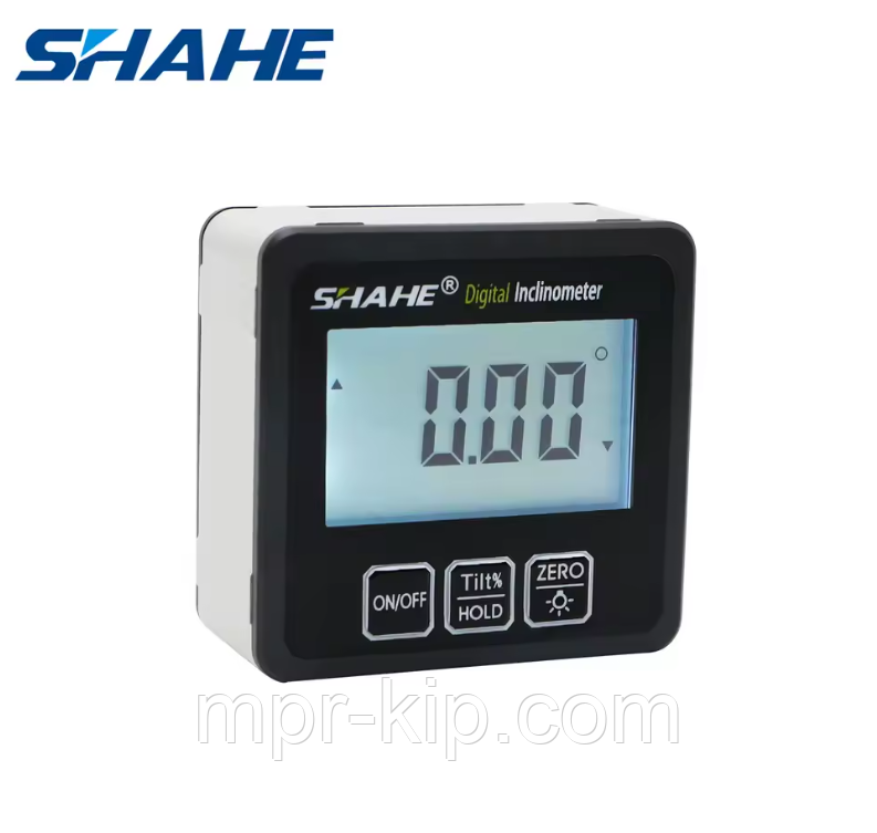 Кутомір електронний інклінометр Shahe 5515-90 на магнітній основі, діапазон B-4*90°, похибка ±0,2°, фото 1