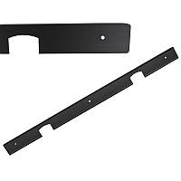 З'єднання стільниці кутове L = 600 H = 38 R-3 чорна