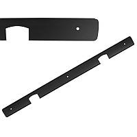 З'єднання стільниці кутове L = 600 H = 38 R-6 чорна