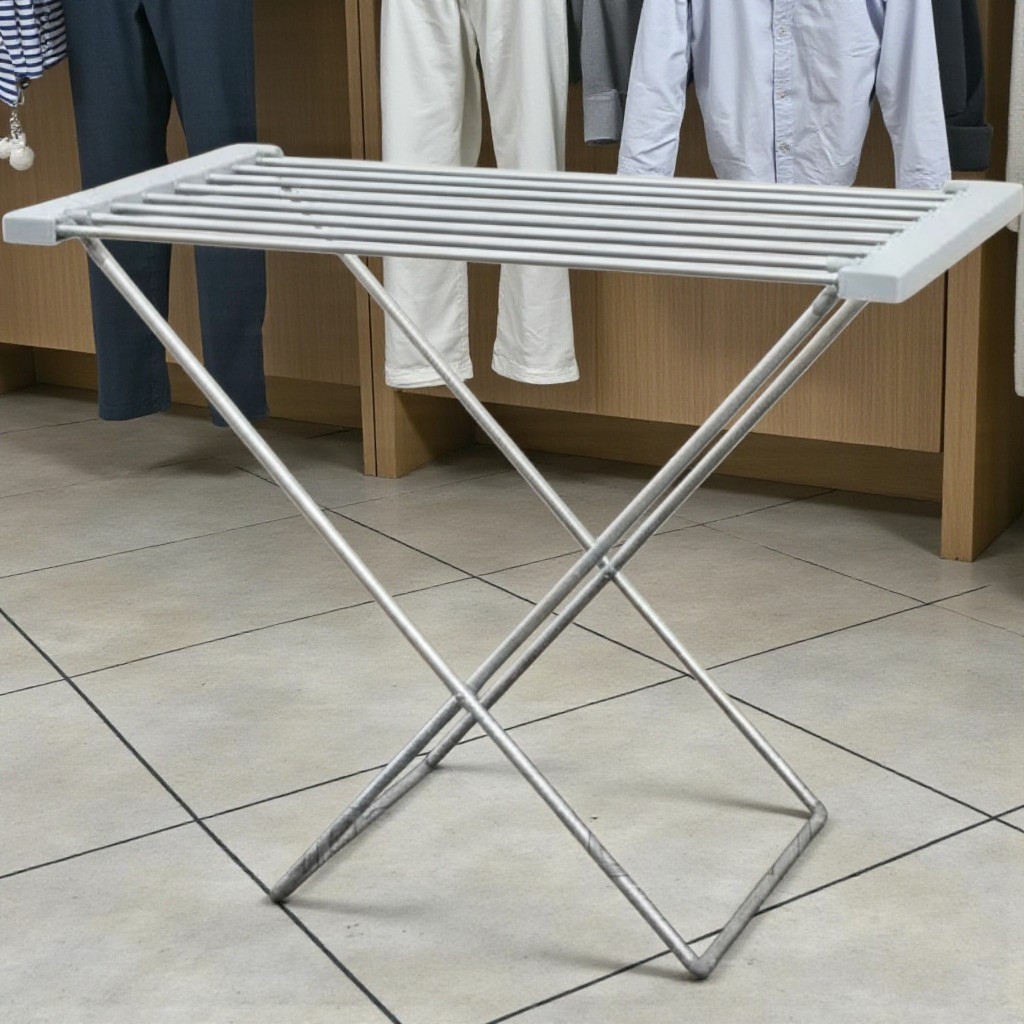 Сушарка електрична для білизни та речей металева 120 Вт підлогова розкладна, струнна з обігріванням Besser, фото 1