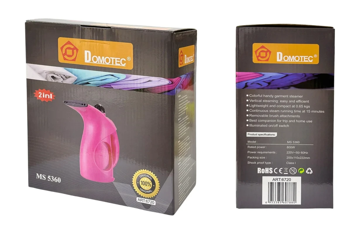 Відпарювач для одягу ручний Domotec MS-5360 20шт 5360, фото 1