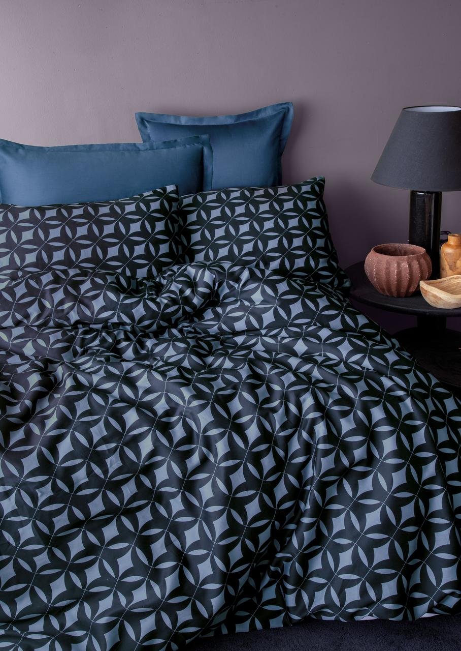 Комплект постільної білизни Issimo Coton Satin 200х220 см Mondo Blue, фото 1