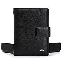 Чоловічий гаманець натуральна шкіра чорний Арт.M1CK black Dr. Bond (64)