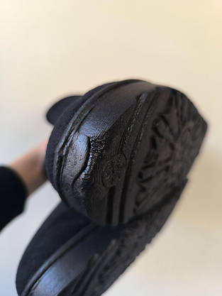 УЦЕНКА 38 р уггі жіночі чорні замшев короткі еко замша женские UGG BLACK, фото 5