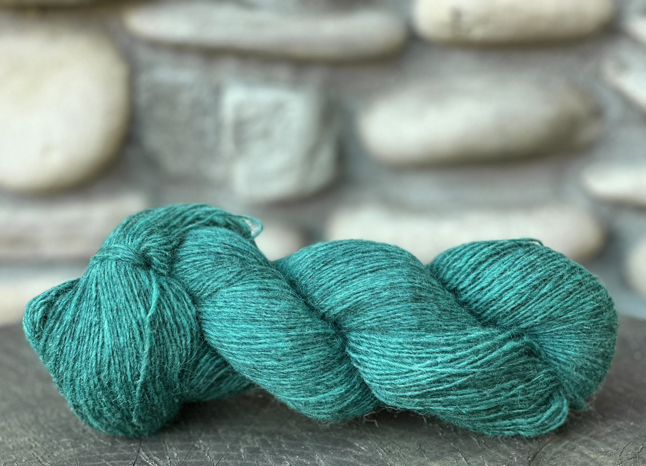 Пряжа Дундага 6/1 твідова однотонна (80% готланд 20% вовна), фото 1