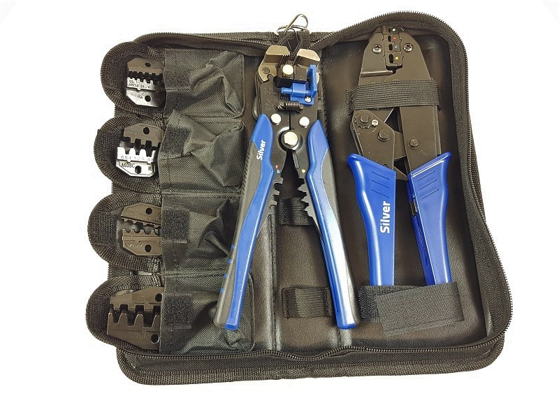 Набір для обтиску клем + знімач ізоляції 0,2-6 мм2 S11073, фото 1