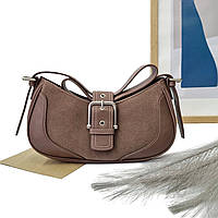 Красивая сумка экокожа мокко Арт.CM7730 coffee DavidJones Франція
