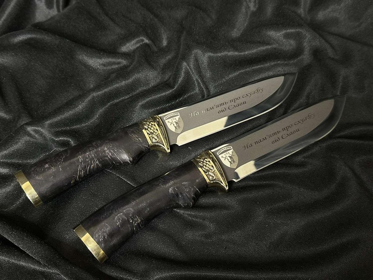 Ніж для Захисника України у футлярі з гравіюванням (3 гравіювання)