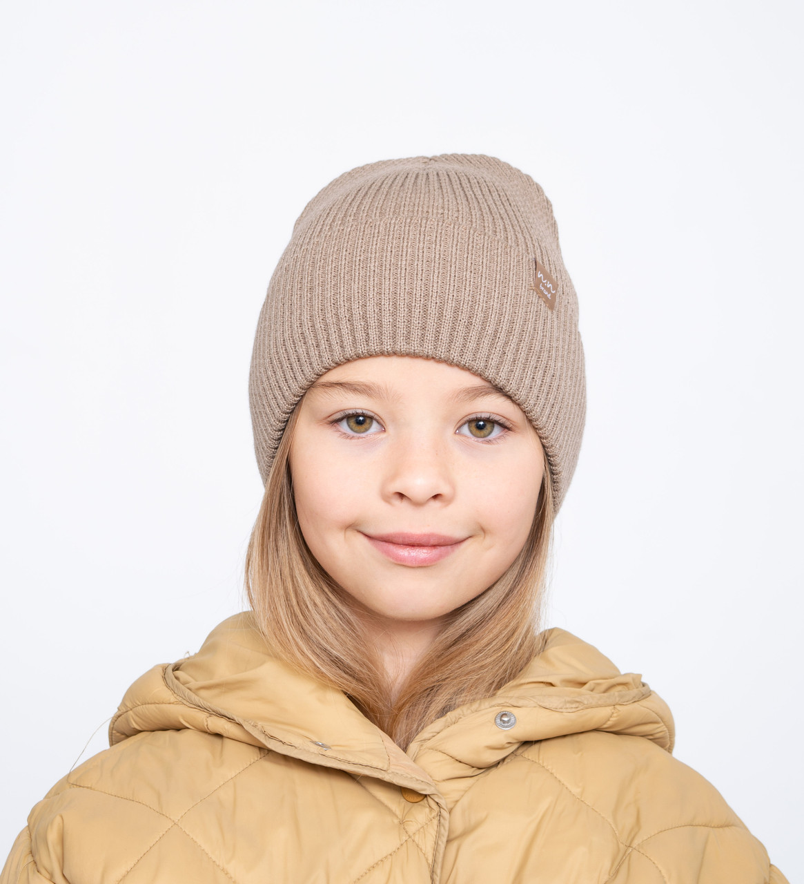 Шапка Terry (напівшерсть, фліс) капучіно