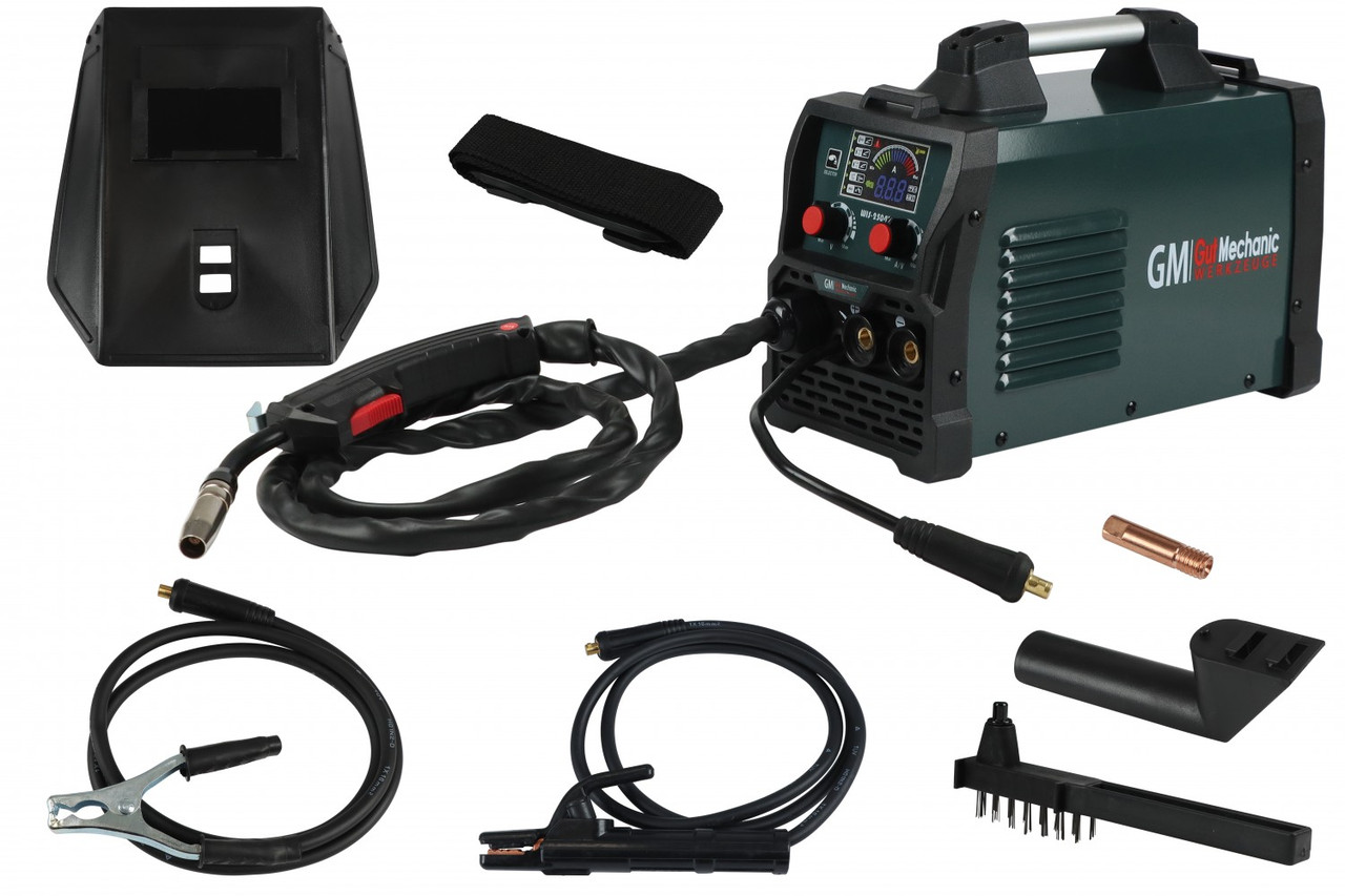 Інвертор зварювальний MIG/MMA/TIG (напівавтомат) GUT Mechanic 4.7kVA 50-250A електроди 0.8–1 мм WIS25047, фото 1