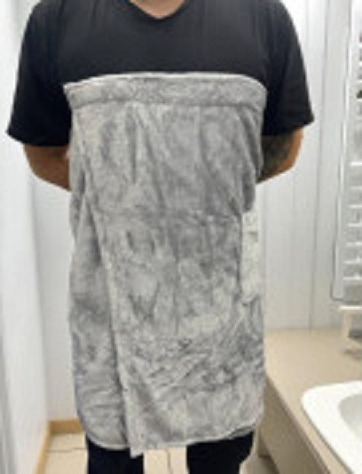 Рушник для лазні жіночий на липучці 155х80 см, фото 1