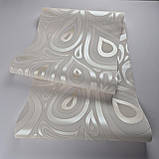 Шпалери вінілові на флізеліні 0.53 × 10.05 м Marburg 57270, бежеві для спальні, вітальні, коридору, фото 2