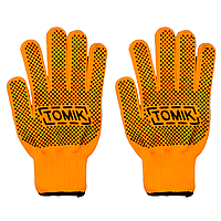 Рукавички робочі Tomik синтетика 11p жовтогарячі, Рукавички Tomik синтетика