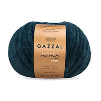 Gazzal ALPACA AIR (Газзал Альпака Ейр) № 106 петроль (Напіввовняна пряжа, нитки для в'язання)