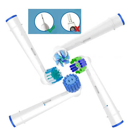 Насадки для Електричної Зубної Щітки Oral-B 🔥 4 шт 🔥 для Precision Clean, Advance Power та ін., фото 1