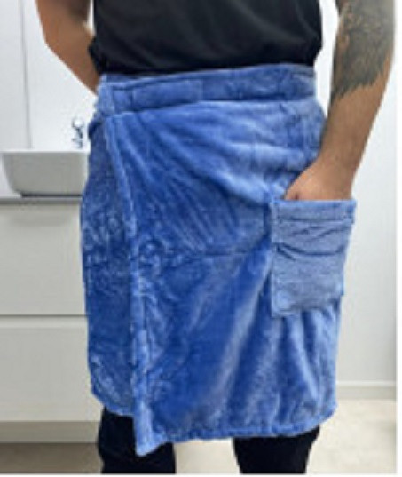 Рушник для бані чоловічий на запах на липучці 155х65 см, фото 1