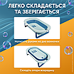 Ванночка для купання новонароджених ванна для немовлят дітей з термометром зливом та вкладишем подушкою електронний датчик, фото 2