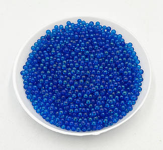 Намистини / Мікробісер / Світлонакопичувальні / Світиться в темряві / 1.5 м / Упаковка 20 гр ~ 1400 шт / Синій