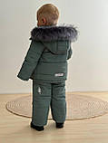 Дитячий зимовий комбінезон 2 в 1 для хлопчика "Green" – теплий, водонепроникний (розмір 86/92, 92/98 і 98/104 см), фото 3