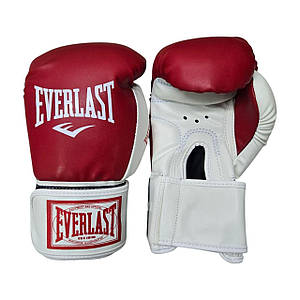 Боксерські рукавички EVERLAST 8 oz стрейч червоно-білі