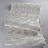 Шпалери вінілові на флізеліні 0.53 × 10.05 м Marburg 57250, молочно-бежеві для спальні, вітальні, коридору, фото 2