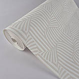 Шпалери вінілові на флізеліні 0.53 × 10.05 м Marburg 57250, молочно-бежеві для спальні, вітальні, коридору, фото 3