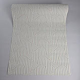 Шпалери вінілові на флізеліні 0.53 × 10.05 м Marburg 57250, молочно-бежеві для спальні, вітальні, коридору, фото 4