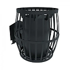 Дров’яна піч для бані та сауни Бочка 30 м³ з виносною топкою та жаростійким склом CANADA, фото 4