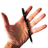 Ручка Петриківський розпис кулькова синя для письма дерев'яна прикольна оригінальна ручка подарункова, фото 5